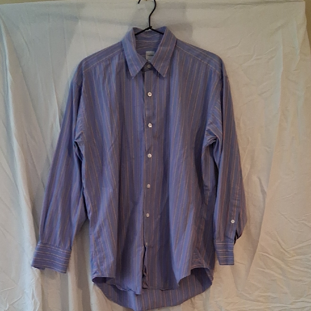 Classic Blue Striped Men's Shirt